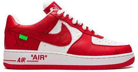 louis vuitton air forces red|louis vuitton af1.